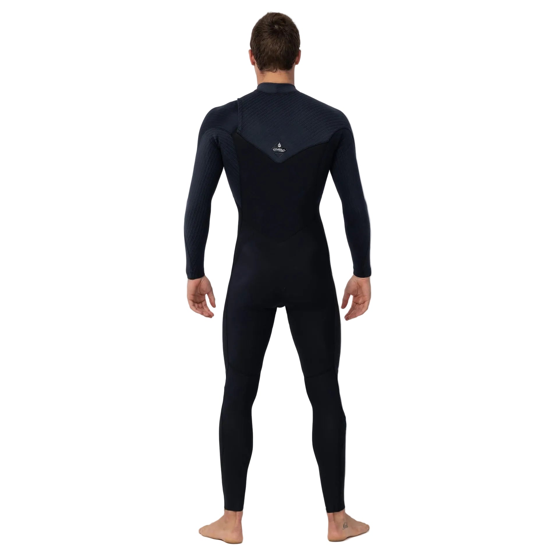 O'Neill | Hyperfreak 3/2mm Chest Zip GBS Long Sleeve Full Suit Steamer Wetsuit. Black