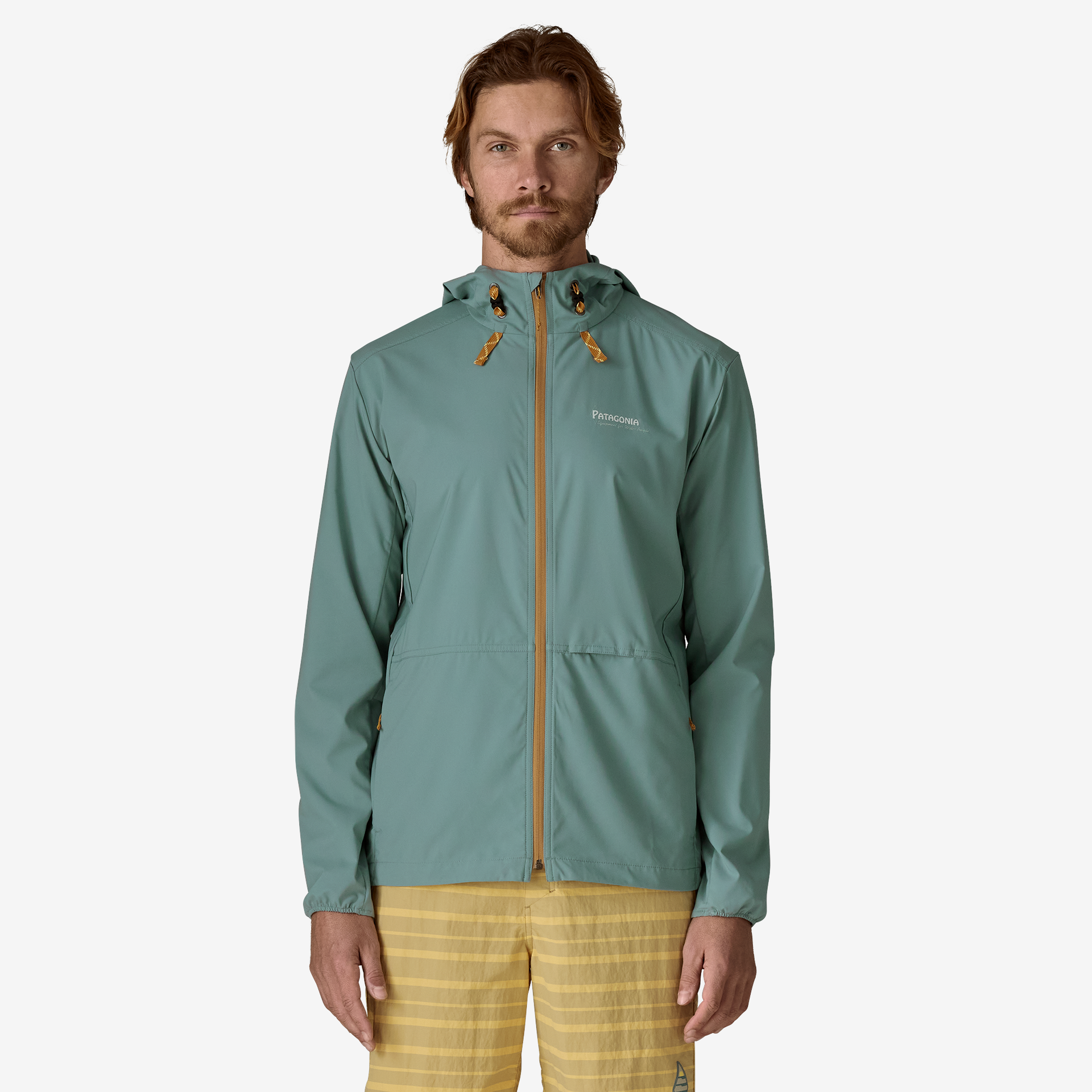 Patagonia | Mens Stretch Terre Planing Hoody Jacket. Blue Sage