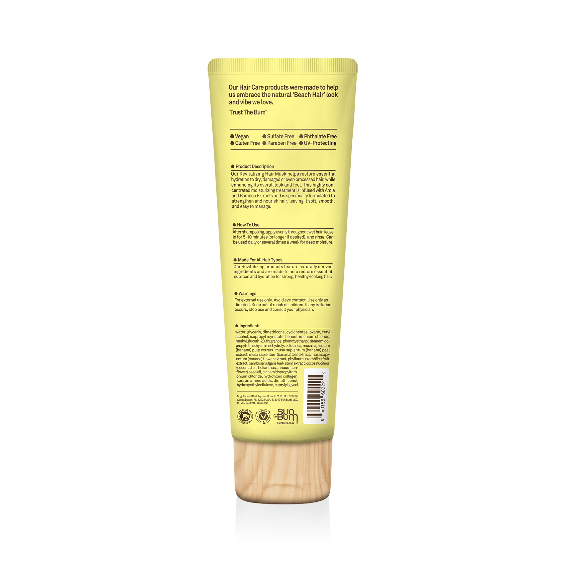 SUN BUM | REVITALIZING HAIR MASK. 177ML/6FL OZ