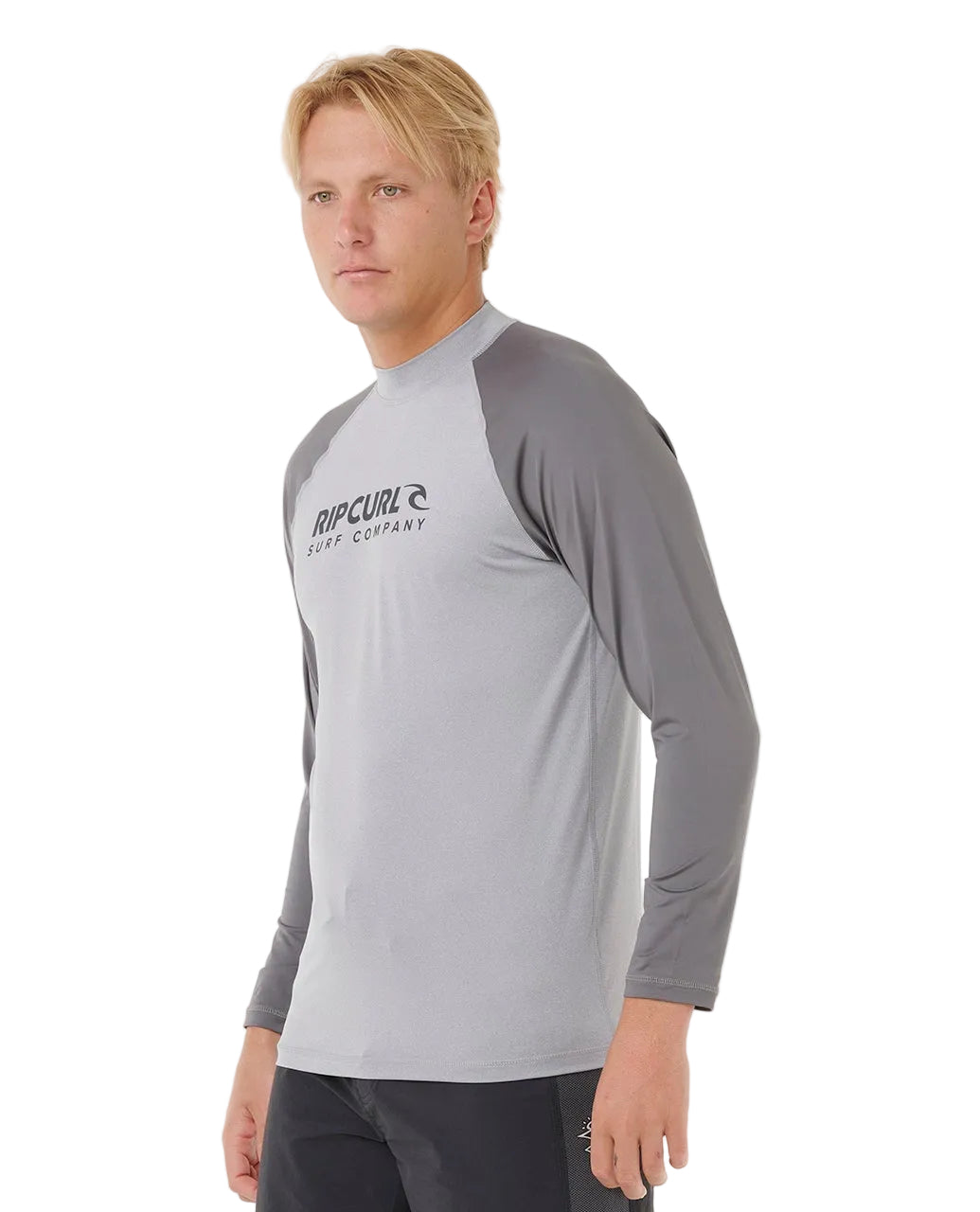 Rip Curl | Shock 50+ UPF Long Sleeve Rashguard. Grey Marle