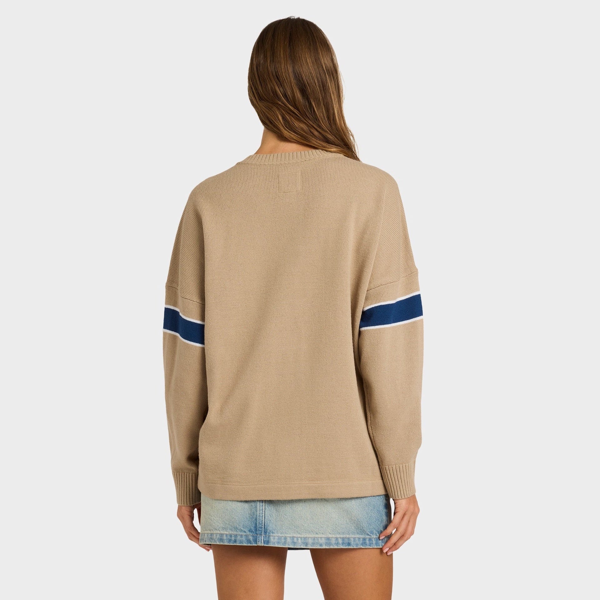 BILLABONG | LADIES SUPALOVE SWEATER. COBBLESTONE