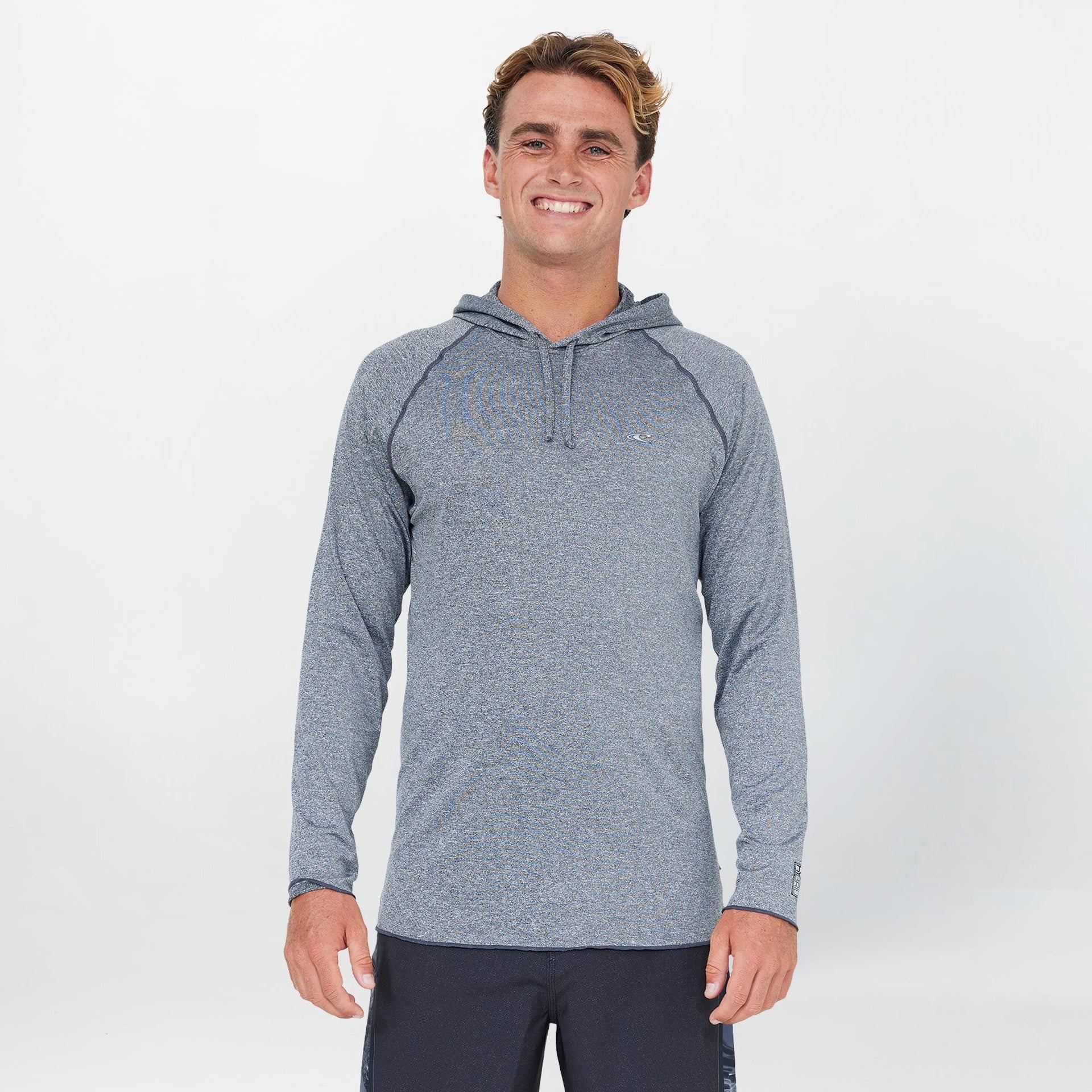 O'Neill | 24/7 Hybrid UV Long Sleeve Surf Hoody Rashguard. Graphite