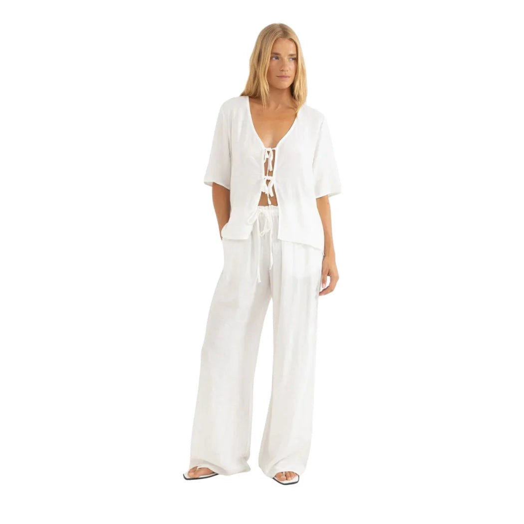 RHYTHM | LADIES AIRLIE BEACH PANT. IVORY