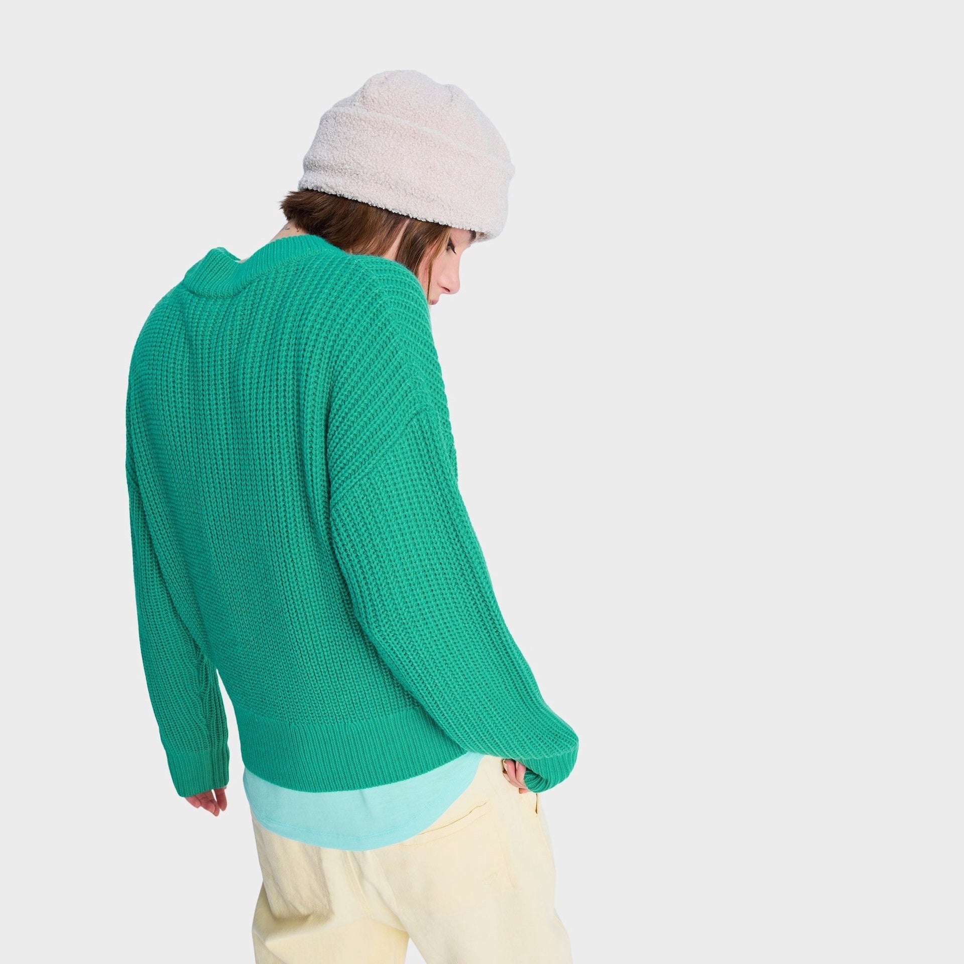 ROXY | LADIES COMING HOME AGAIN KNIT. SEA GREEN