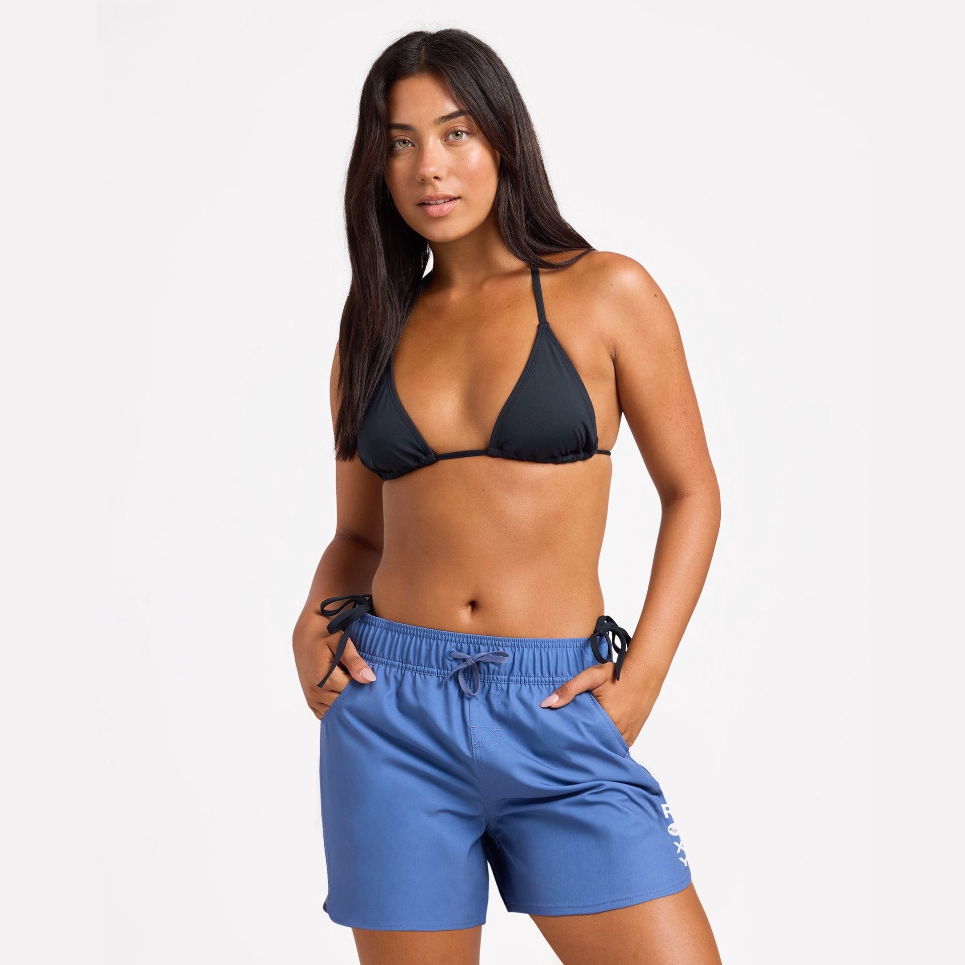 ROXY | LADIES ROXY WAVE 5" BOARDSHORT. BIJOU BLUE