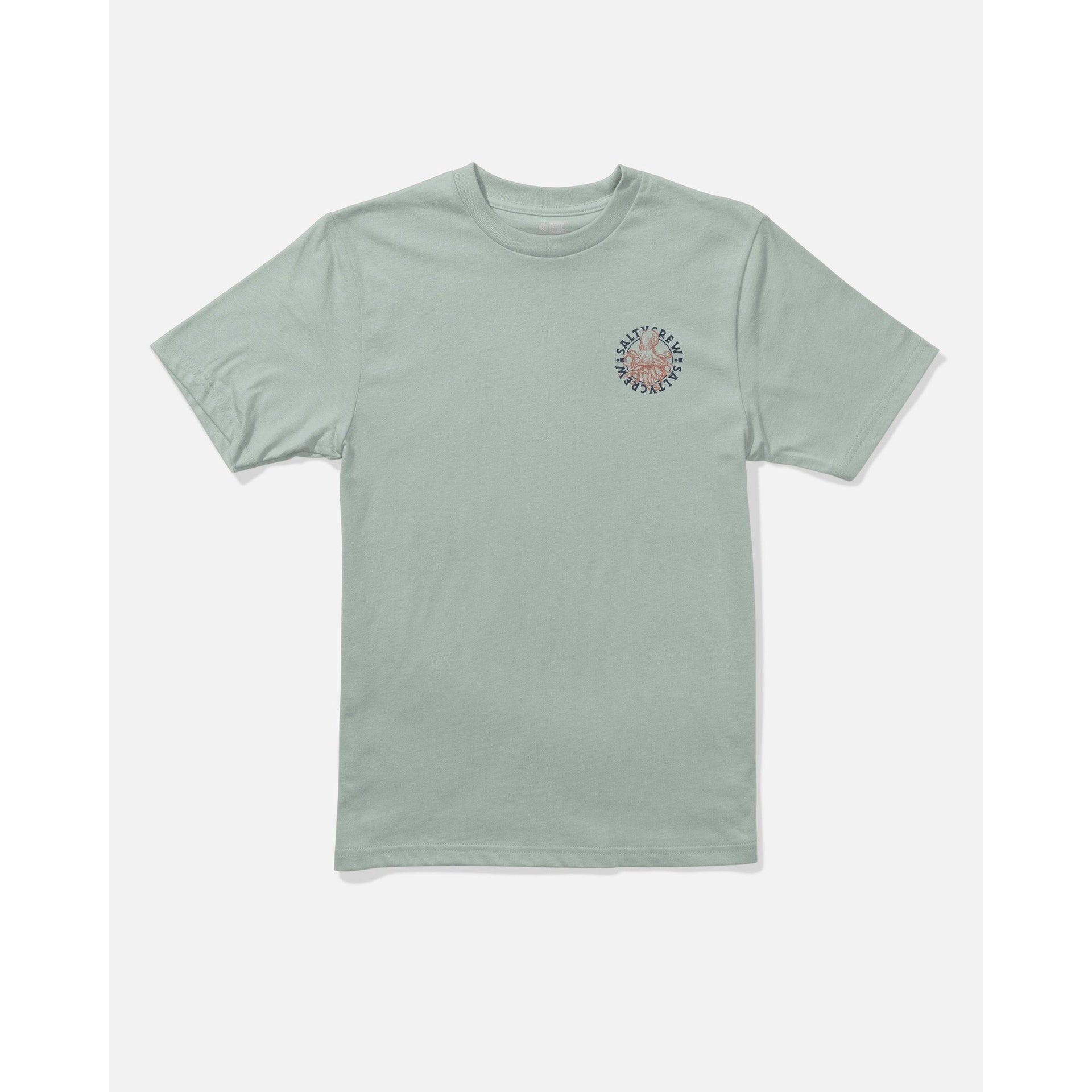 SALTY CREW | BOYS TENTACLES SHORT SLEEVE T-SHIRT. AQUA GREY