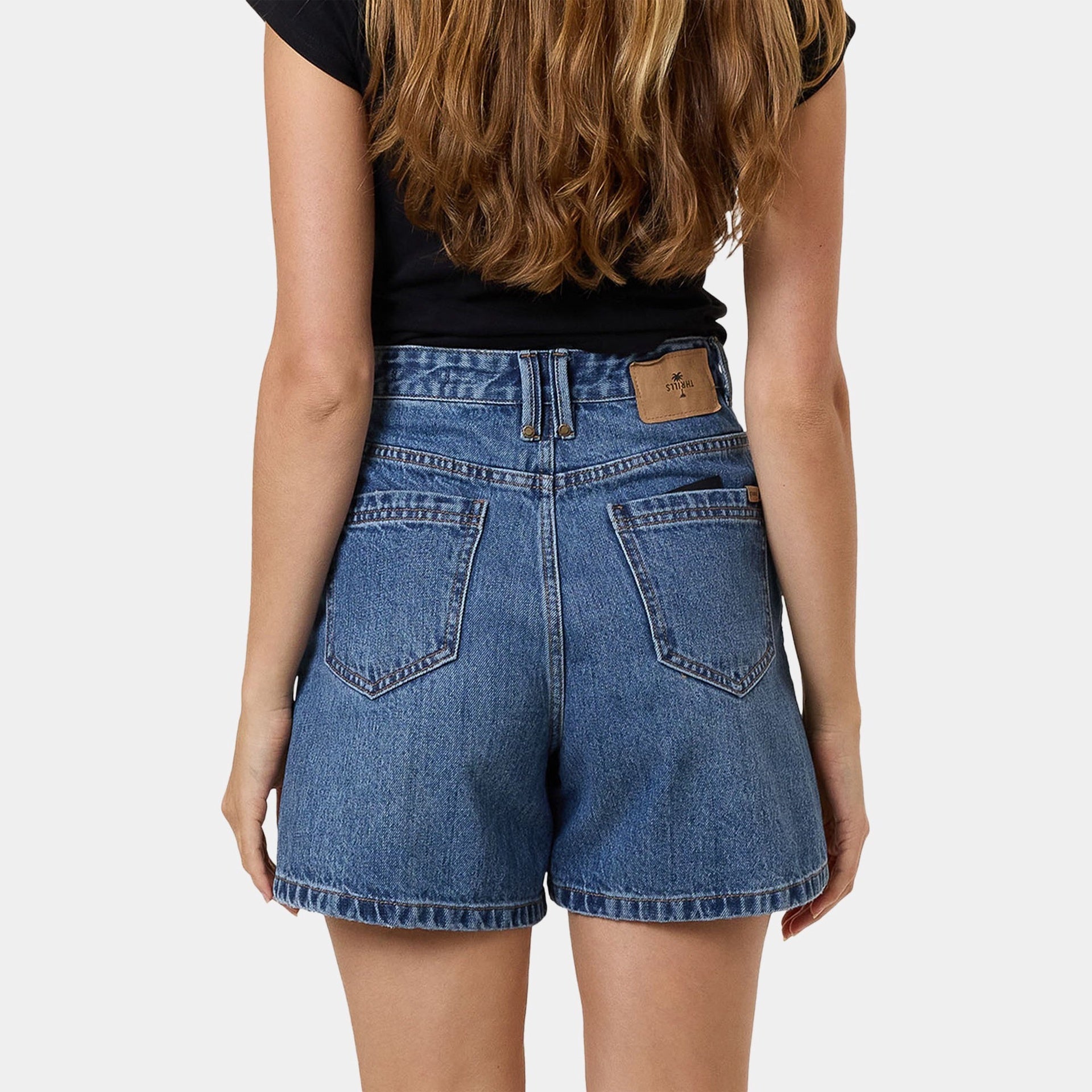 THRILLS | LADIES KOKO SHORT. STONED BLUES